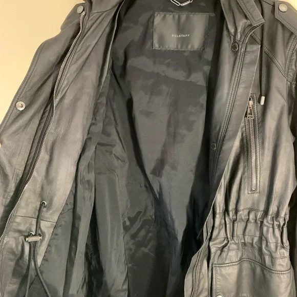 Belstaff ladies black leather jacket. Size 44 - Picture 14 of 16
